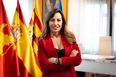 Carrusel móvil: grabación de vídeo corporativo en oficina