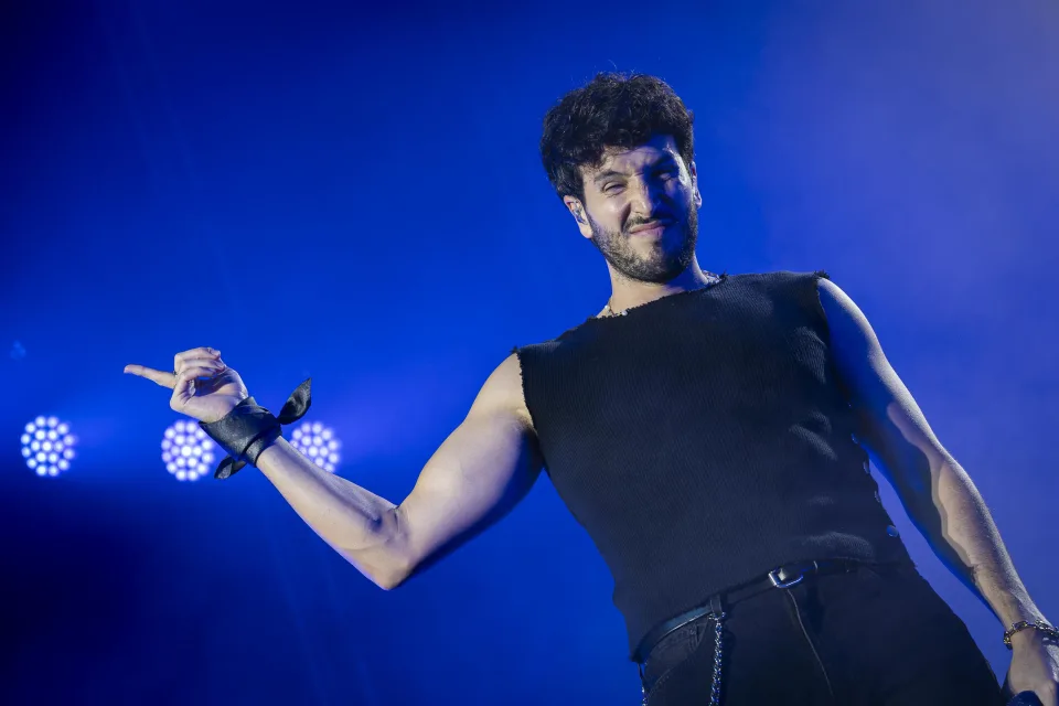 Fotografía de Sebastián Yatra en concierto