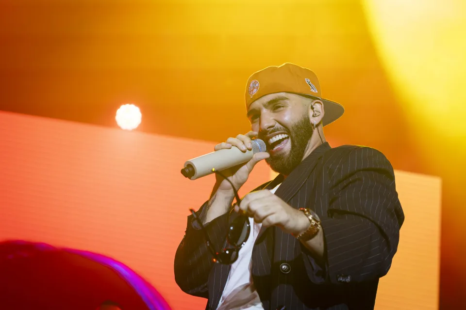 Fotografía de Manuel Turizo en concierto