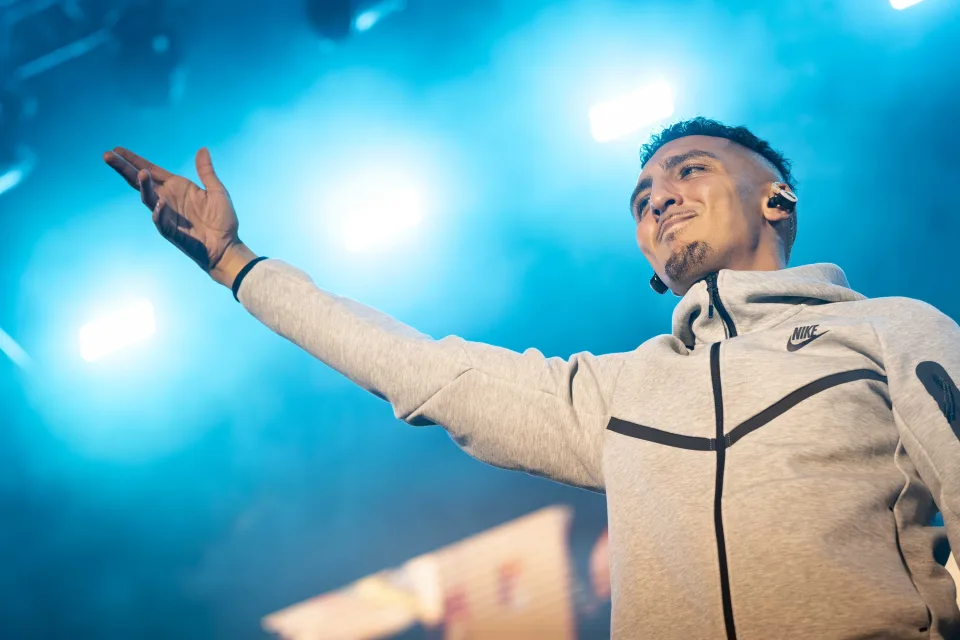 Fotografía de Morad en concierto