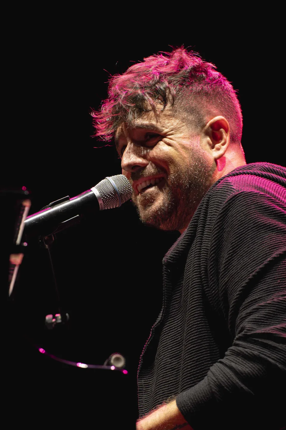 Fotografía de Pablo López en concierto