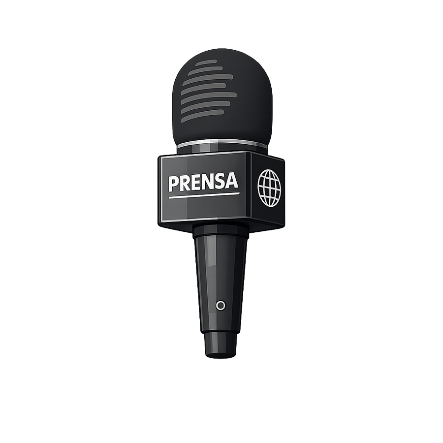 Micrófono de prensa profesional